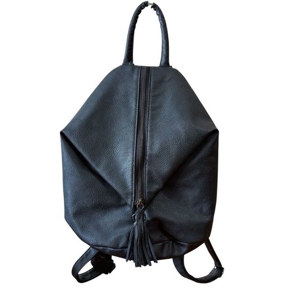 ASOS French Connection slouchy backpack in Black Front Zip - Picture 1 of 14
